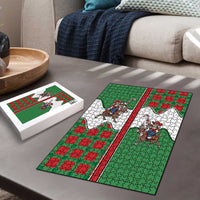 Western Yoke Puzzle Mrs Claus Cowgirl Style - Wonder Print Shop