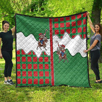 Western Yoke Quilt Mrs Claus Cowgirl Style - Wonder Print Shop