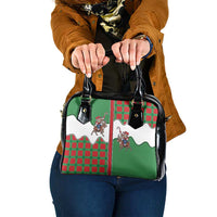 Western Yoke Shoulder Handbag Mrs Claus Cowgirl Style - Wonder Print Shop
