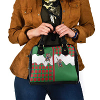Western Yoke Shoulder Handbag Mrs Claus Cowgirl Style - Wonder Print Shop