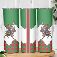Western Yoke Skinny Tumbler Mrs Claus Cowgirl Style - Wonder Print Shop