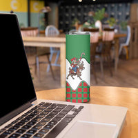 Western Yoke Skinny Tumbler Mrs Claus Cowgirl Style - Wonder Print Shop