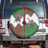 Western Yoke Spare Tire Cover Mrs Claus Cowgirl Style - Wonder Print Shop