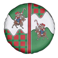 Western Yoke Spare Tire Cover Mrs Claus Cowgirl Style - Wonder Print Shop