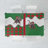 Western Yoke Tablecloth Mrs Claus Cowgirl Style - Wonder Print Shop