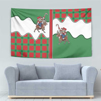 Western Yoke Tapestry Mrs Claus Cowgirl Style - Wonder Print Shop