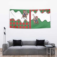 Western Yoke Tapestry Mrs Claus Cowgirl Style - Wonder Print Shop