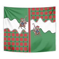 Western Yoke Tapestry Mrs Claus Cowgirl Style - Wonder Print Shop