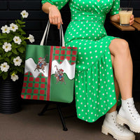 Western Yoke Tote Bag Mrs Claus Cowgirl Style - Wonder Print Shop