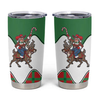 Western Yoke Tumbler Cup Mrs Claus Cowgirl Style - Wonder Print Shop