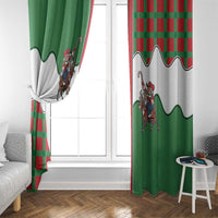 Western Yoke Window Curtain Mrs Claus Cowgirl Style - Wonder Print Shop
