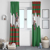 Western Yoke Window Curtain Mrs Claus Cowgirl Style - Wonder Print Shop