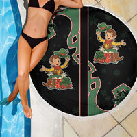 Western Yoke Beach Blanket Elves Cowboy Style - Wonder Print Shop