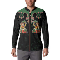 Western Yoke Button Sweatshirt Elves Cowboy Style - Wonder Print Shop