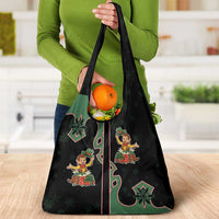 Western Yoke Grocery Bag Elves Cowboy Style - Wonder Print Shop