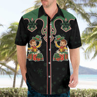 Western Yoke Hawaiian Shirt Elves Cowboy Style - Wonder Print Shop