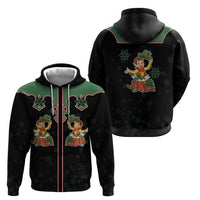 Western Yoke Hoodie Elves Cowboy Style - Wonder Print Shop