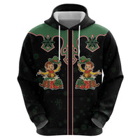 Western Yoke Hoodie Elves Cowboy Style - Wonder Print Shop