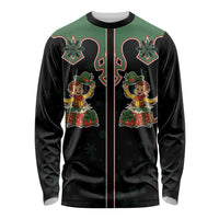 Western Yoke Long Sleeve Shirt Elves Cowboy Style - Wonder Print Shop