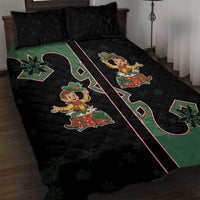 Western Yoke Quilt Bed Set Elves Cowboy Style - Wonder Print Shop