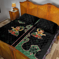 Western Yoke Quilt Bed Set Elves Cowboy Style - Wonder Print Shop