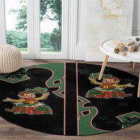 Western Yoke Round Carpet Elves Cowboy Style - Wonder Print Shop