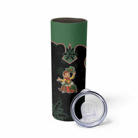 Western Yoke Skinny Tumbler Elves Cowboy Style - Wonder Print Shop