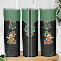Western Yoke Skinny Tumbler Elves Cowboy Style - Wonder Print Shop