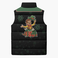 Western Yoke Sleeveless Puffer Jacket Elves Cowboy Style - Wonder Print Shop