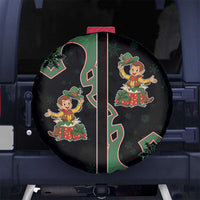 Western Yoke Spare Tire Cover Elves Cowboy Style - Wonder Print Shop