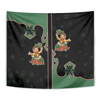 Western Yoke Tapestry Elves Cowboy Style - Wonder Print Shop