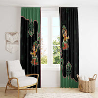 Western Yoke Window Curtain Elves Cowboy Style - Wonder Print Shop