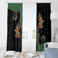Western Yoke Window Curtain Elves Cowboy Style - Wonder Print Shop