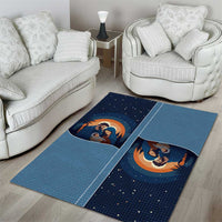 Western Yoke Area Rug Holy Family Christmas Cowboy Style - Wonder Print Shop