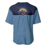 Western Yoke Baseball Jersey Holy Family Christmas Cowboy Style - Wonder Print Shop