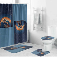 Western Yoke Bathroom Set Holy Family Christmas Cowboy Style - Wonder Print Shop