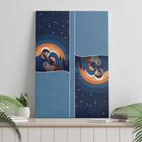 Western Yoke Canvas Wall Art Holy Family Christmas Cowboy Style - Wonder Print Shop