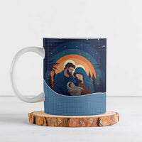 Western Yoke Ceramic Mug Holy Family Christmas Cowboy Style - Wonder Print Shop