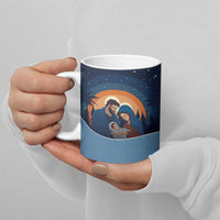 Western Yoke Ceramic Mug Holy Family Christmas Cowboy Style - Wonder Print Shop