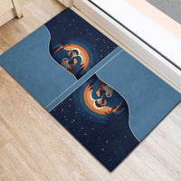 Western Yoke Rubber Doormat Holy Family Christmas Cowboy Style - Wonder Print Shop