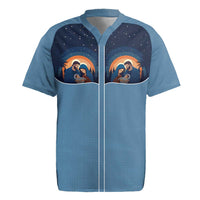 Western Yoke Rugby Jersey Holy Family Christmas Cowboy Style - Wonder Print Shop