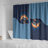 Western Yoke Shower Curtain Holy Family Christmas Cowboy Style - Wonder Print Shop