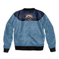 Western Yoke Sleeve Zip Bomber Jacket Holy Family Christmas Cowboy Style - Wonder Print Shop