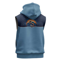 Western Yoke Sleeveless Zip Hoodie Holy Family Christmas Cowboy Style - Wonder Print Shop