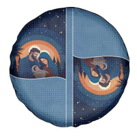 Western Yoke Spare Tire Cover Holy Family Christmas Cowboy Style - Wonder Print Shop