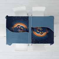 Western Yoke Tablecloth Holy Family Christmas Cowboy Style - Wonder Print Shop