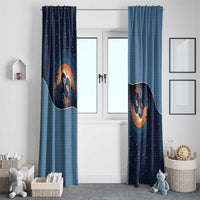 Western Yoke Window Curtain Holy Family Christmas Cowboy Style - Wonder Print Shop