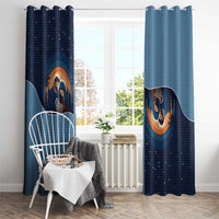 Western Yoke Window Curtain Holy Family Christmas Cowboy Style - Wonder Print Shop
