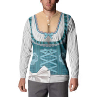 Oktoberfest Button Sweatshirt Dirndl Retro Style - Wonder Print Shop