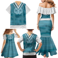 Oktoberfest Family Matching Mermaid Dress and Hawaiian Shirt Dirndl Retro Style - Wonder Print Shop